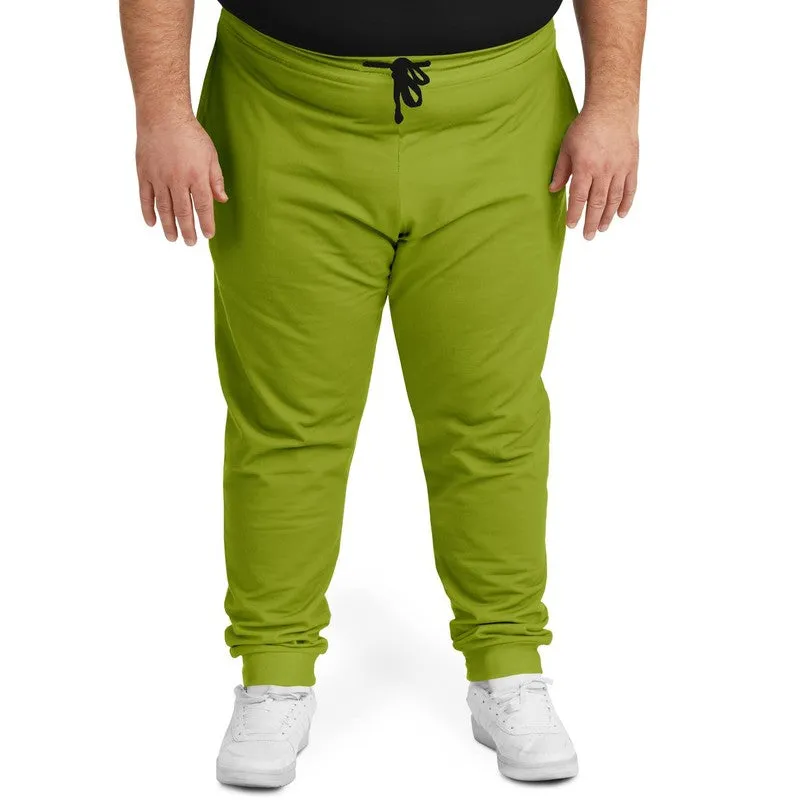 Shaded Warm Green Joggers | Unisex | with PLUS sizes | C25M0Y100K30