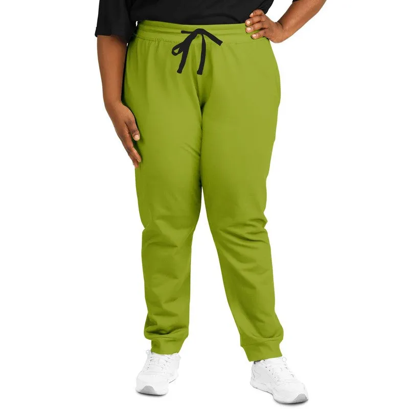Shaded Warm Green Joggers | Unisex | with PLUS sizes | C25M0Y100K30