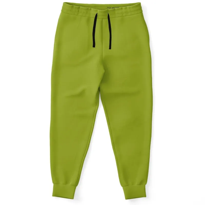 Shaded Warm Green Joggers | Unisex | with PLUS sizes | C25M0Y100K30