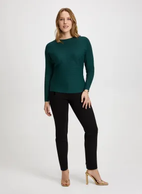 Shimmery Knit Sweater & Bow Detail Pants