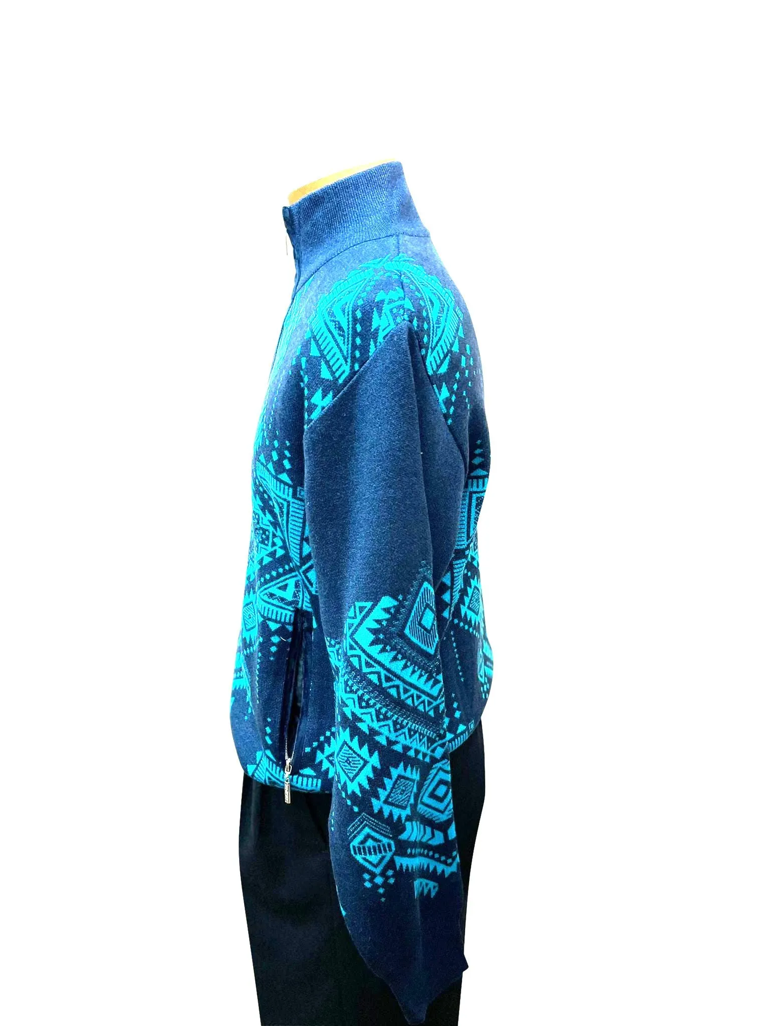 Silversilk Full Zipper Moc Sweater