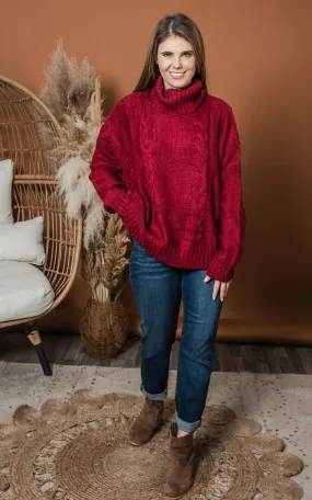 SOLID TURTLE NECK SWEATER | Heimish
