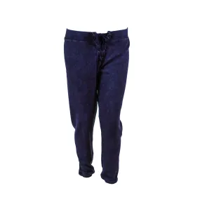 Splendid Women's Waffle Knit Lace Jogger Pants Blue Size Large