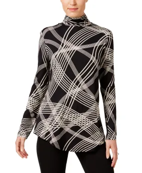 Striped Turtleneck Top