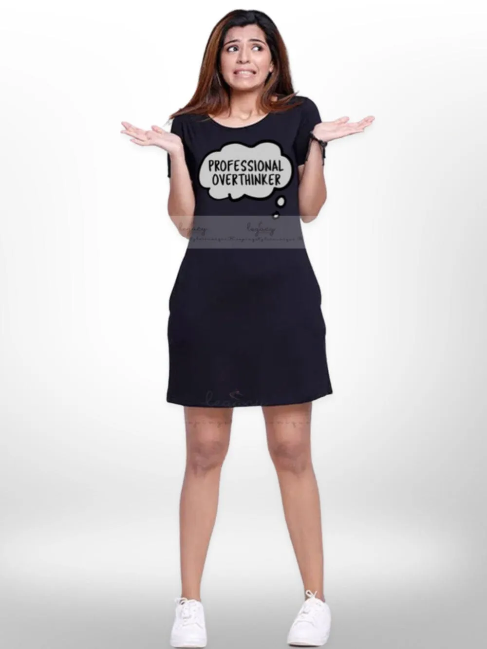 Stylish & Soft Professional Thinker Printed Long T-shirt For Women's