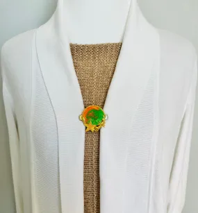 Sweater Clips Tropical Sweater Clip For Cardigan Clasp For Dress Clip for Coat Clasp Waist Clip Ocean Birthday Gift for Her by Fabulici