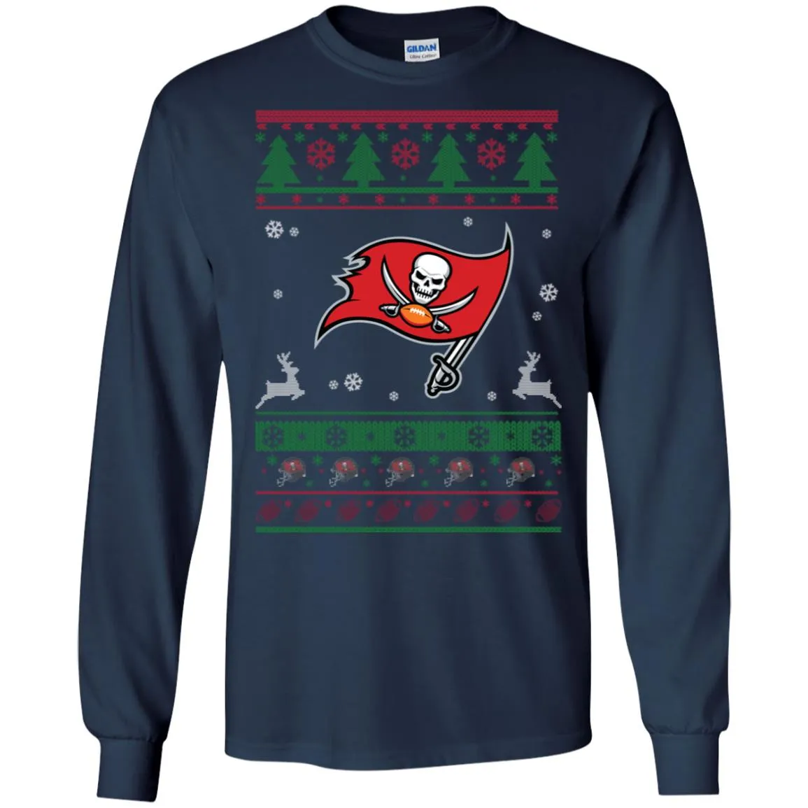 Tampa Bay Buccaneers Logo Football Teams Ugly Christmas Sweater Men Long SLeeve Shirt