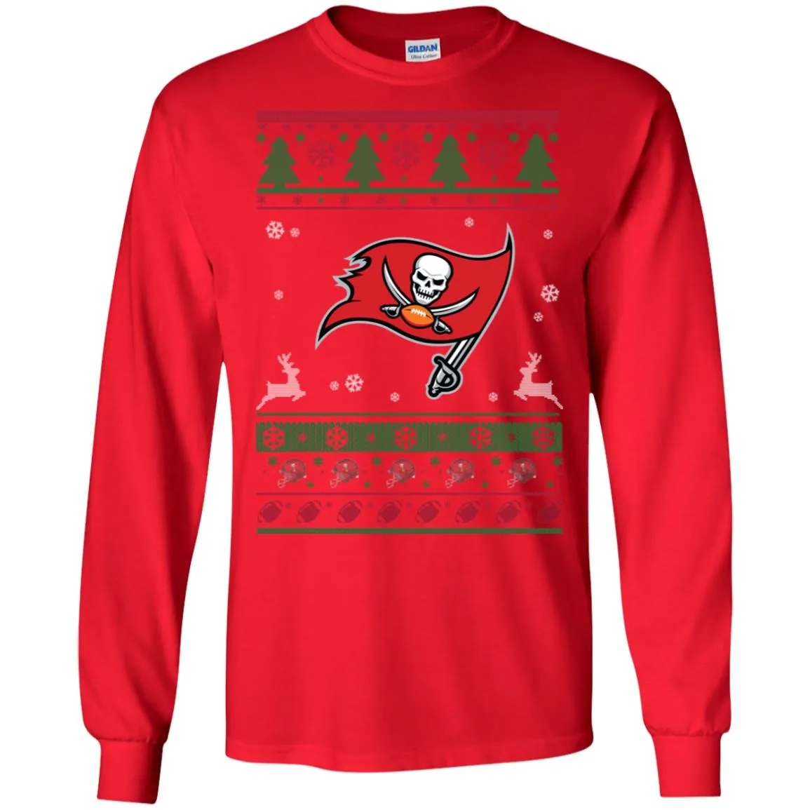 Tampa Bay Buccaneers Logo Football Teams Ugly Christmas Sweater Men Long SLeeve Shirt