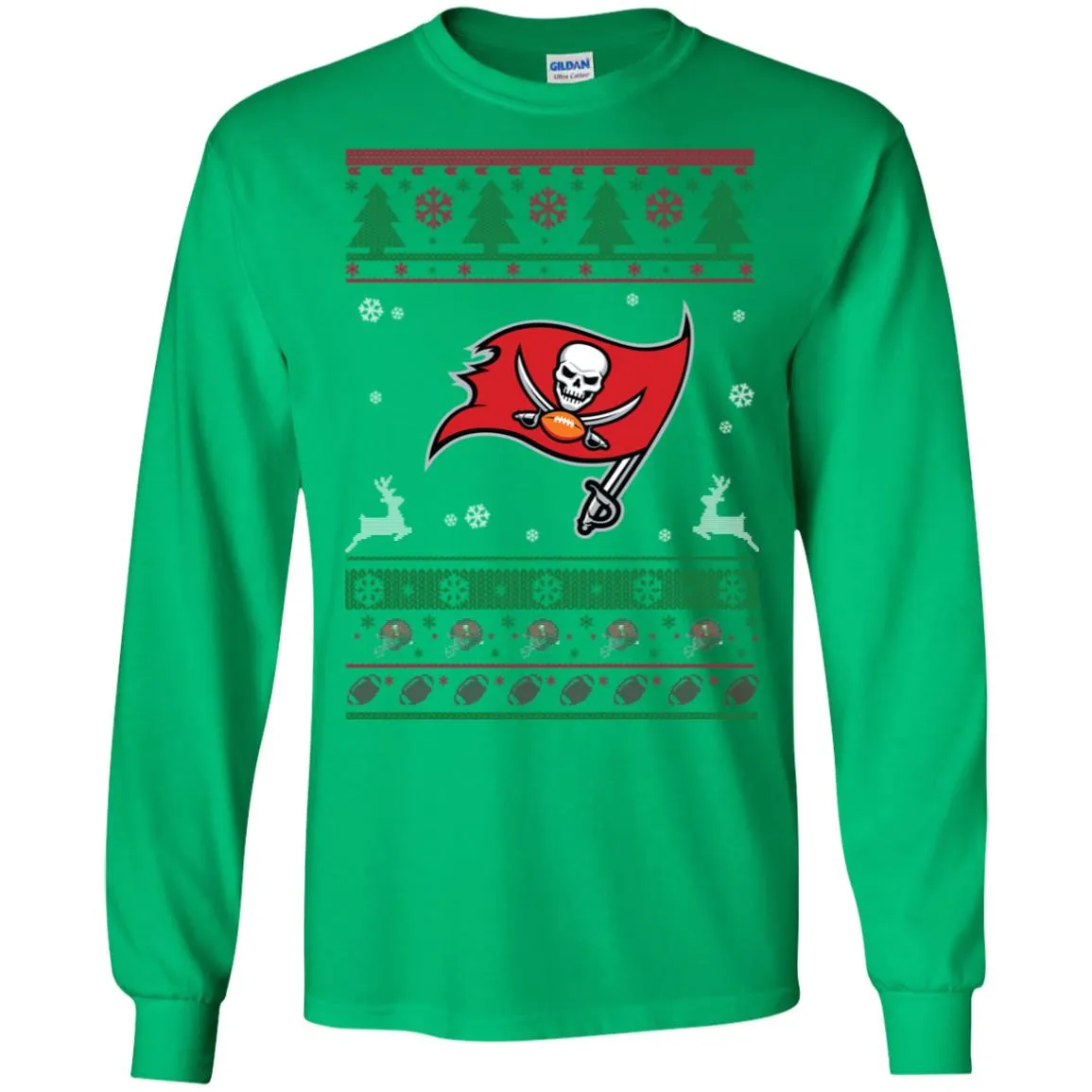 Tampa Bay Buccaneers Logo Football Teams Ugly Christmas Sweater Men Long SLeeve Shirt