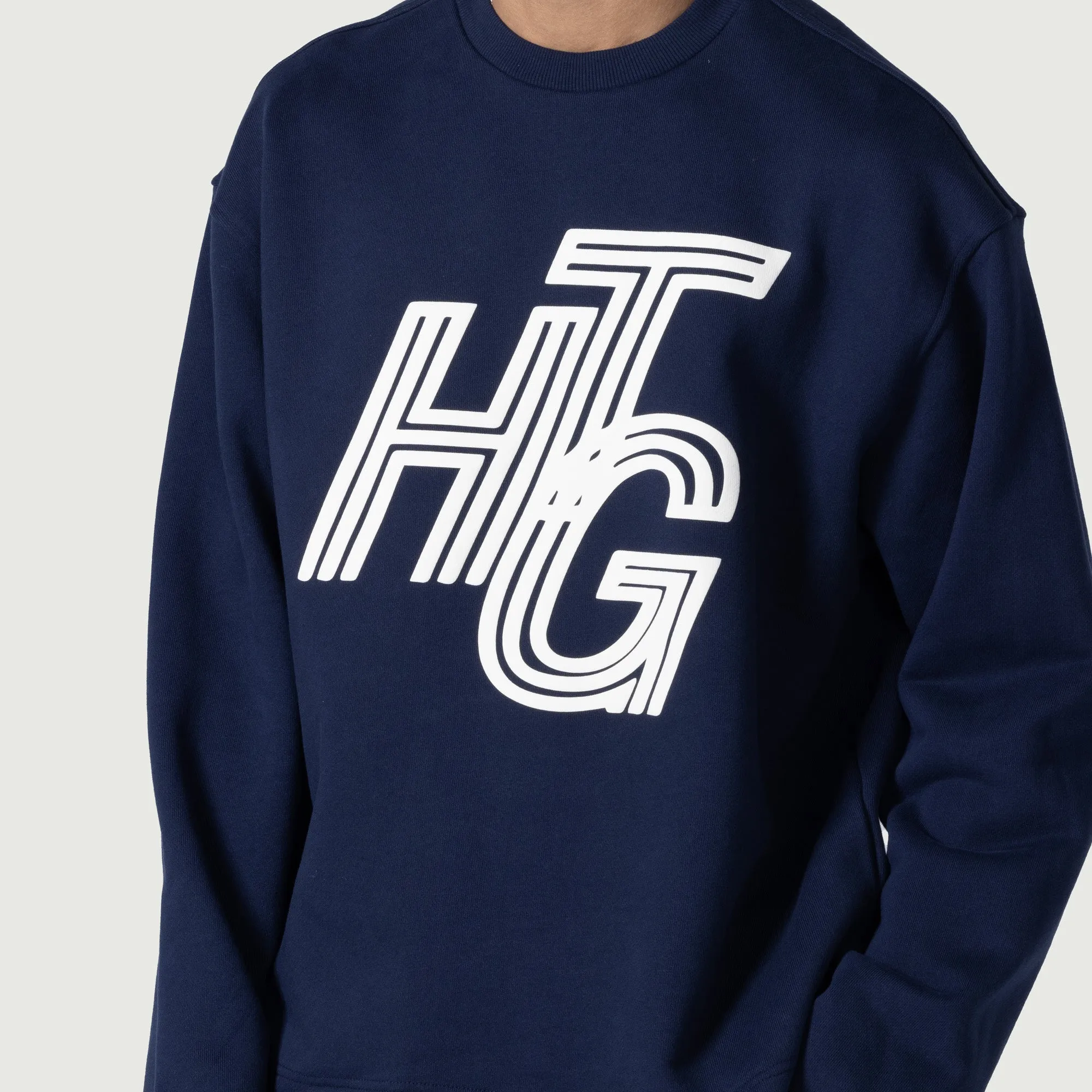 Terry Htg Crewneck - Blue