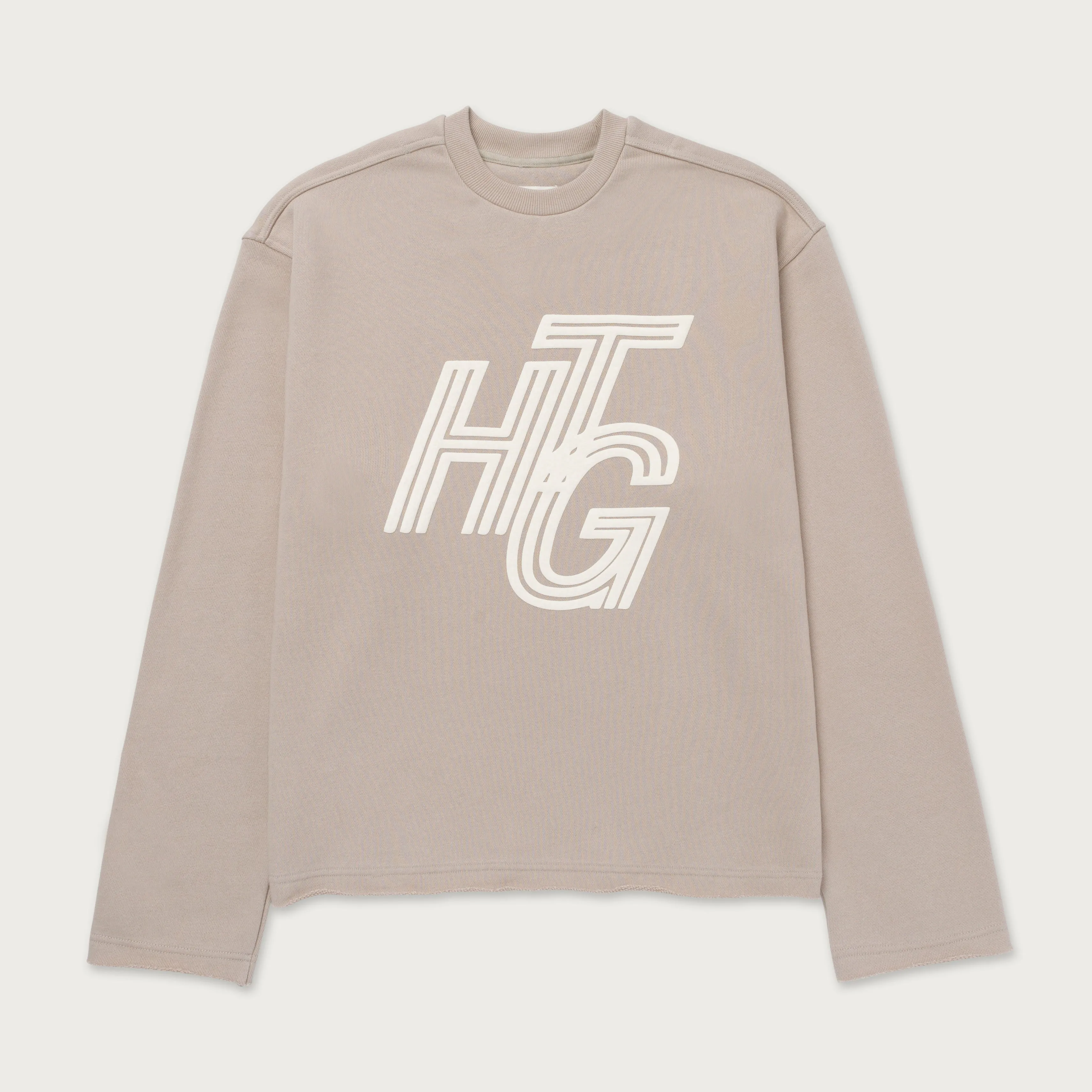Terry Htg Crewneck - Stone
