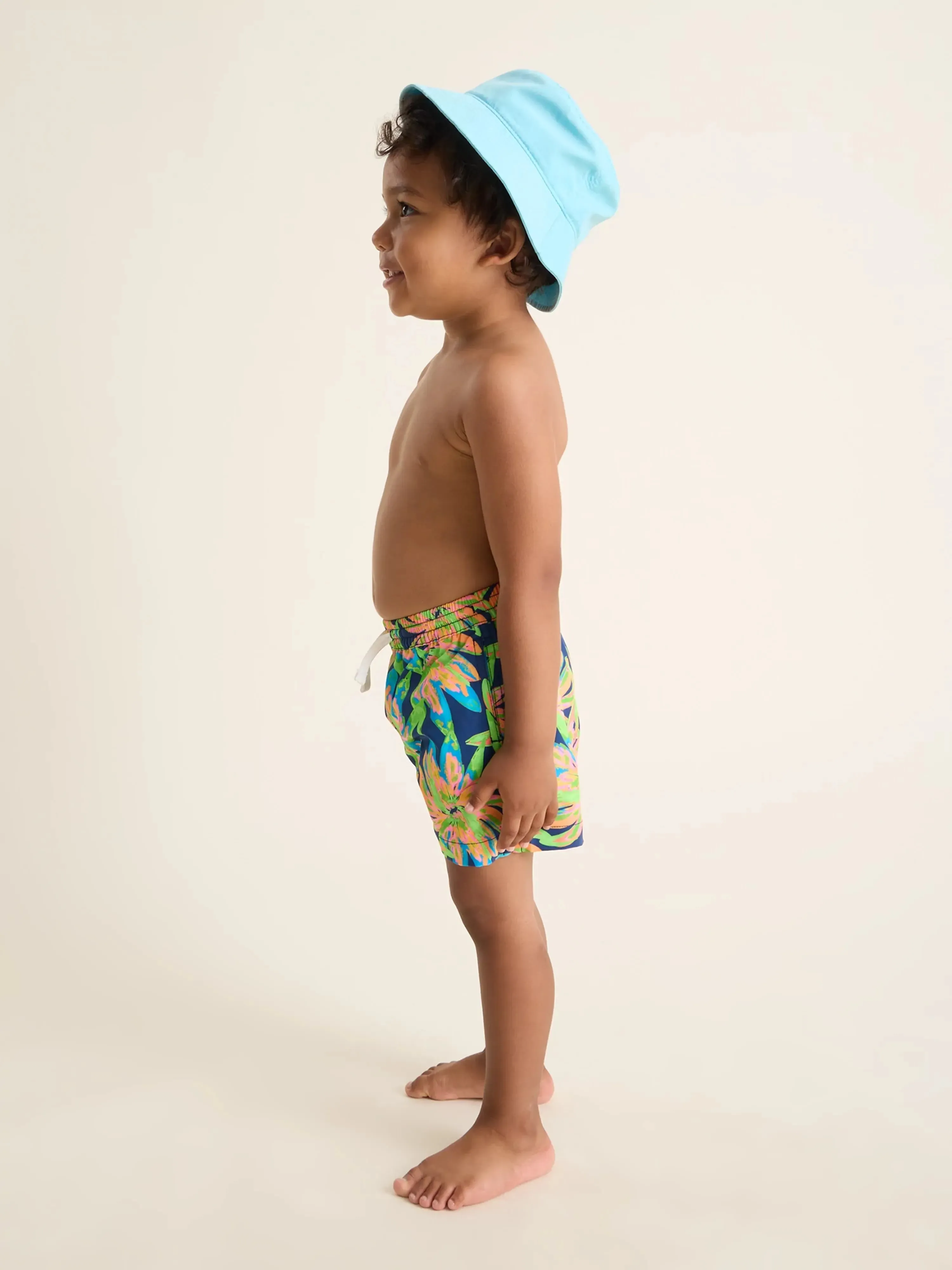 The Lil Ocean Flowers (Toddler Swim Trunk)