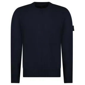 Thick Ghost Badge Jumper Navy