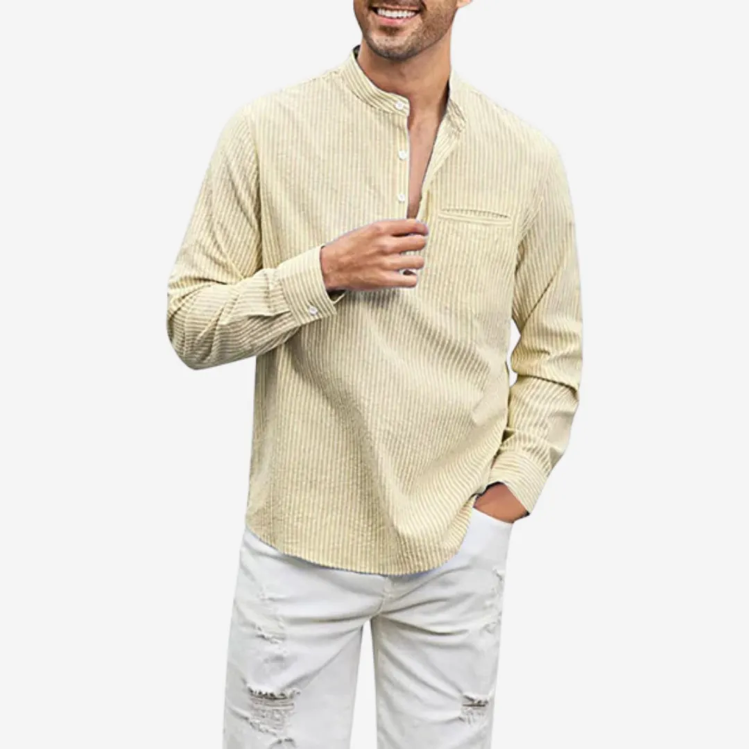 Tom Carter Striped Formal Shirt
