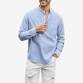 Tom Carter Striped Formal Shirt
