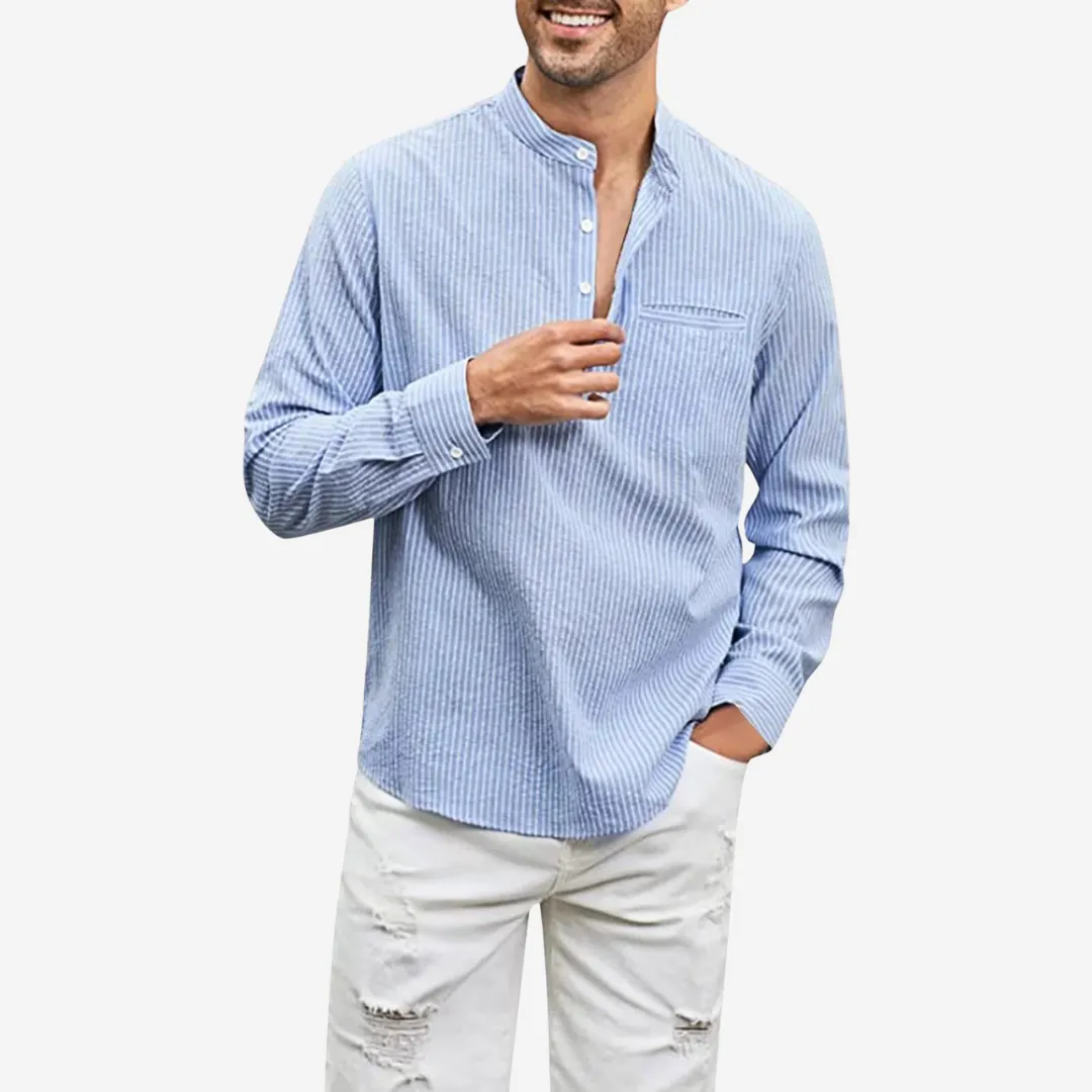 Tom Carter Striped Formal Shirt
