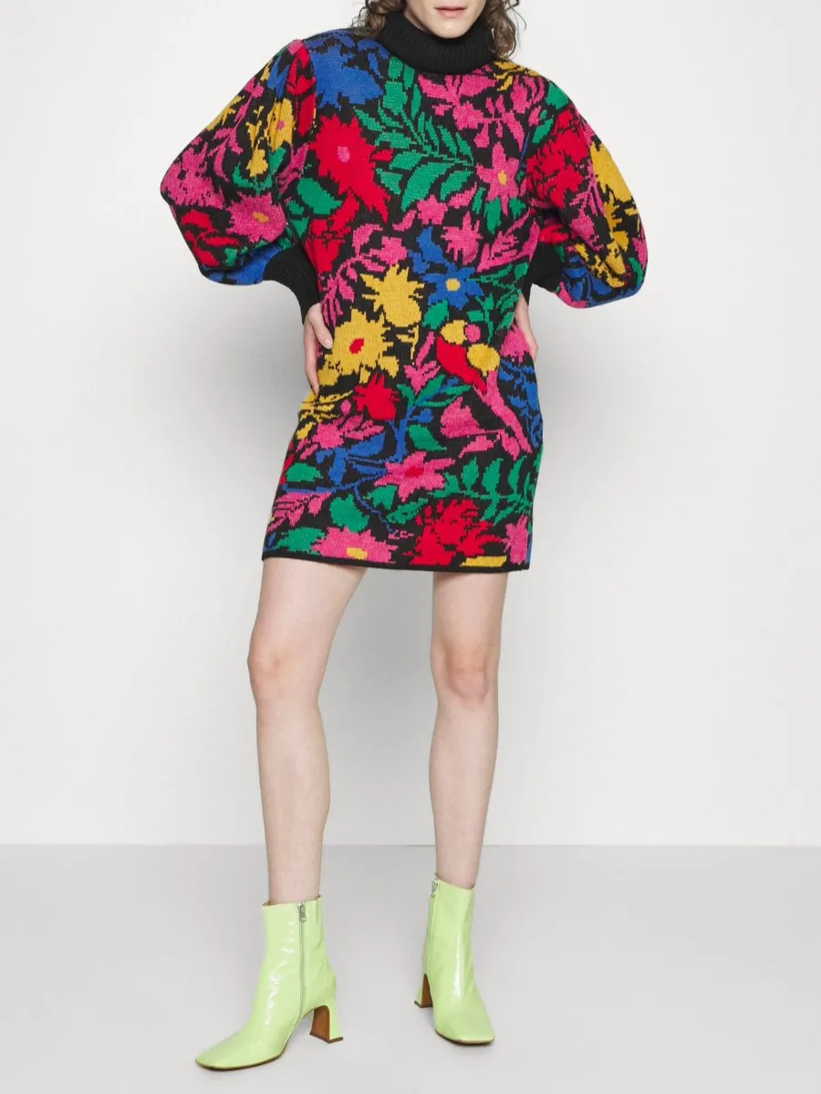 Tropical Garden Sweater Dress