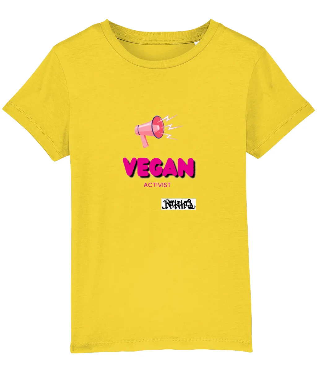 Vegan Activist Organic  T Shirt by Rock Chocs