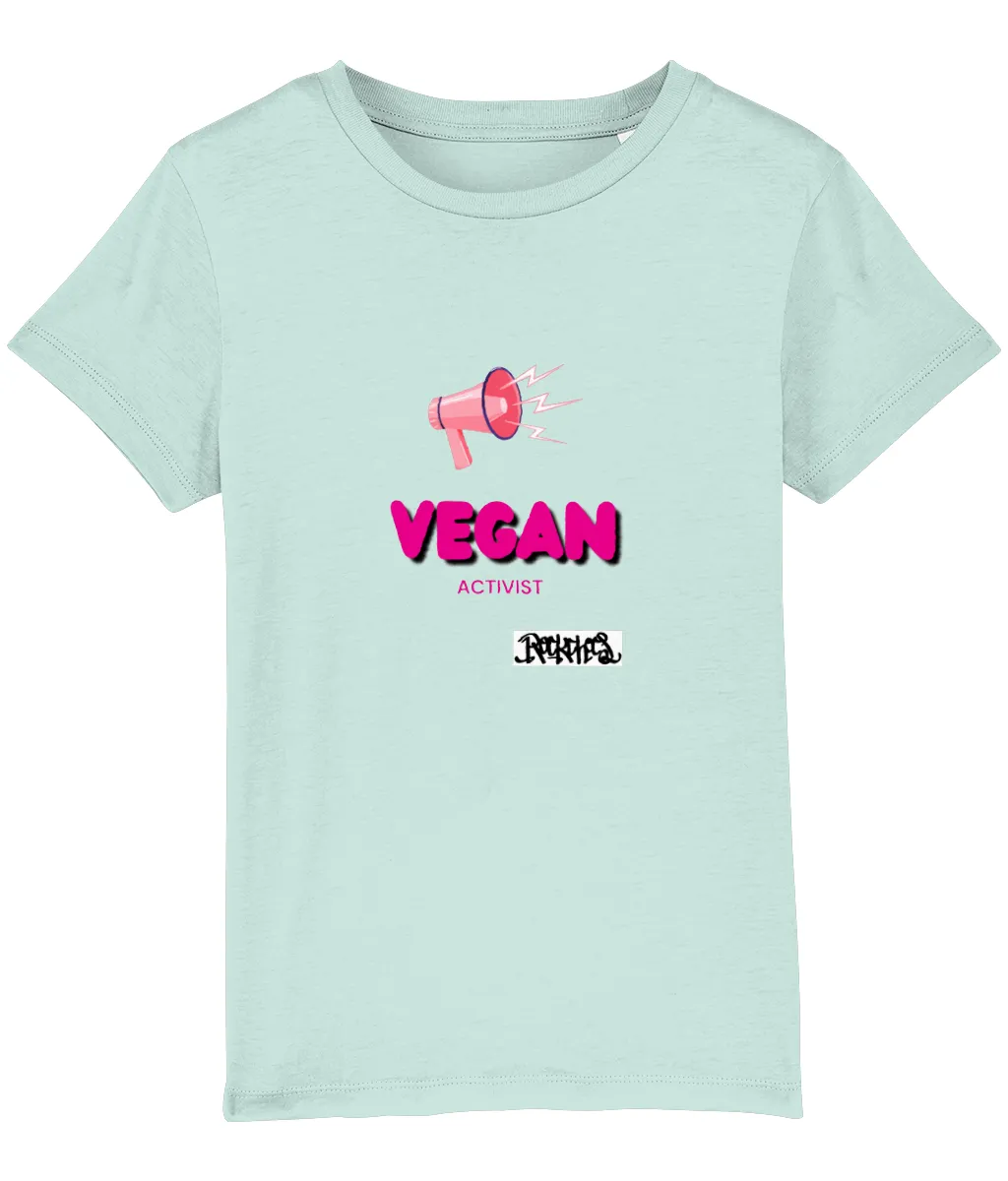 Vegan Activist Organic  T Shirt by Rock Chocs