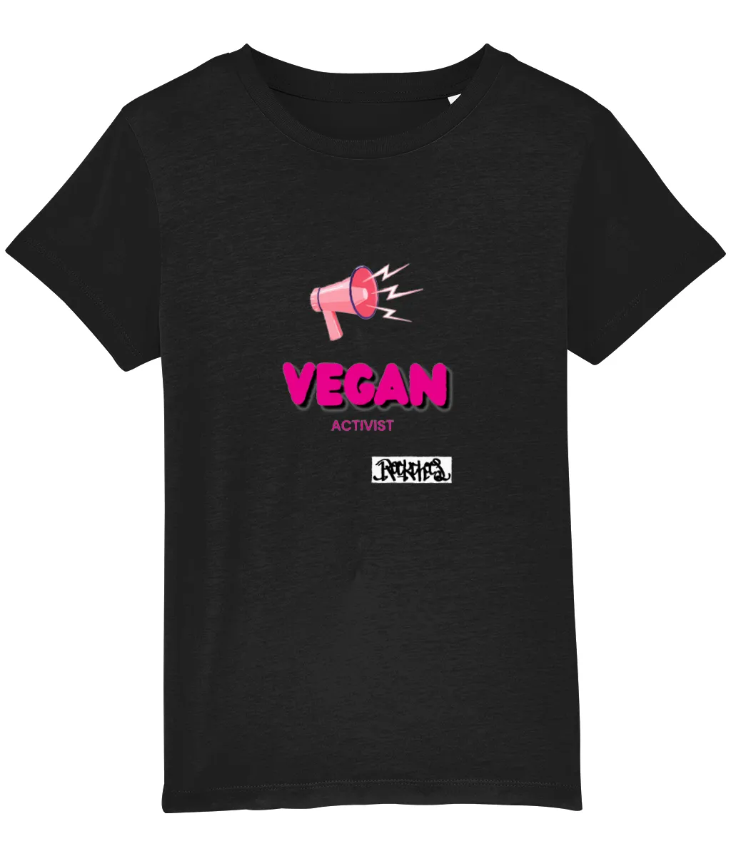 Vegan Activist Organic  T Shirt by Rock Chocs