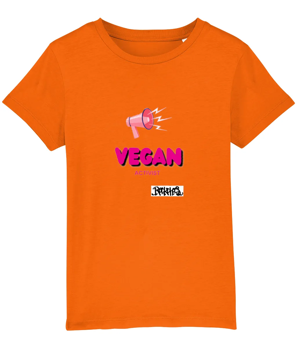 Vegan Activist Organic  T Shirt by Rock Chocs