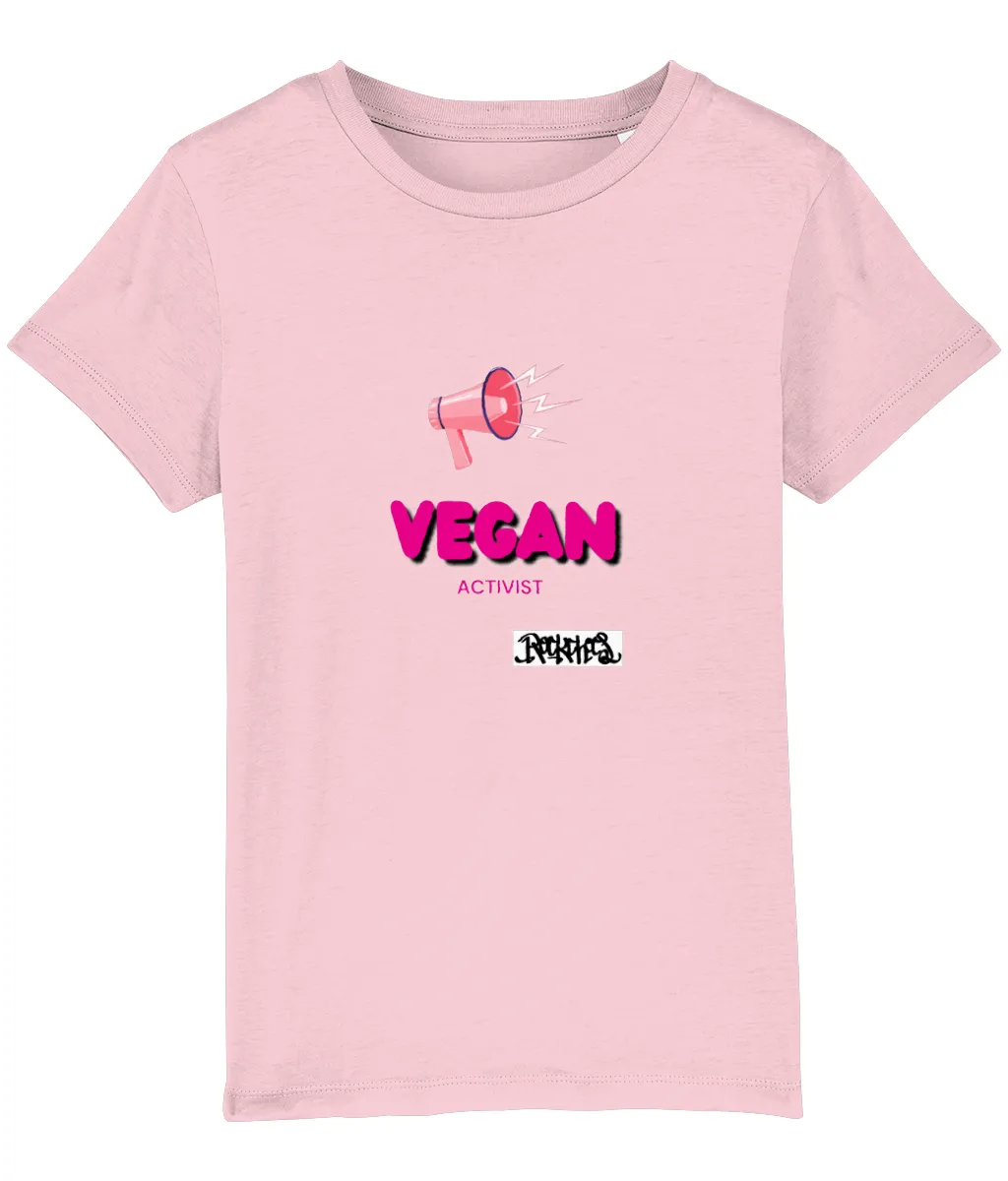 Vegan Activist Organic  T Shirt by Rock Chocs