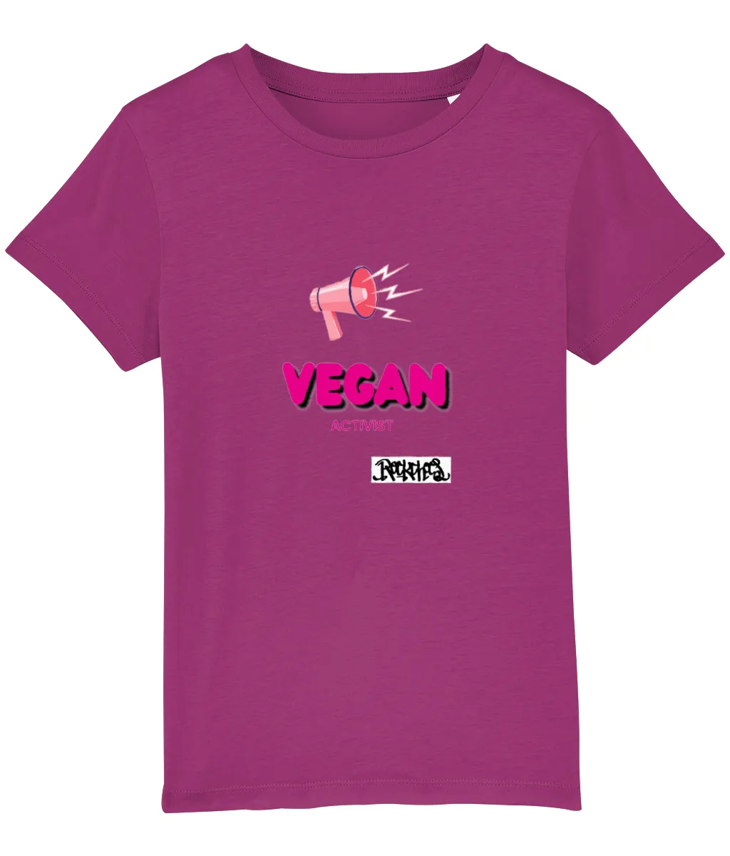 Vegan Activist Organic  T Shirt by Rock Chocs