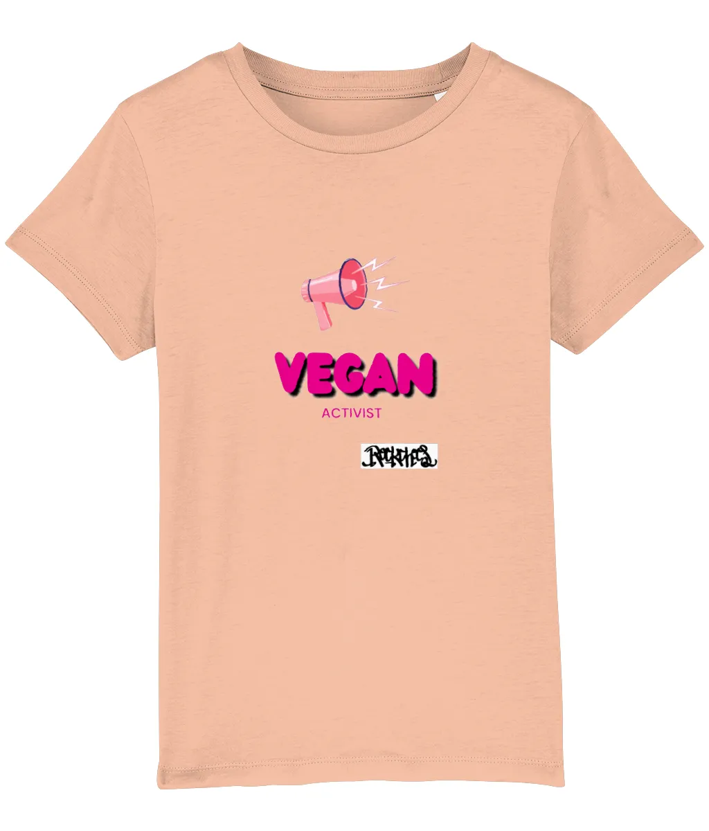 Vegan Activist Organic  T Shirt by Rock Chocs