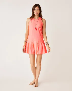 Venture Balsa Dress: Electric Coral