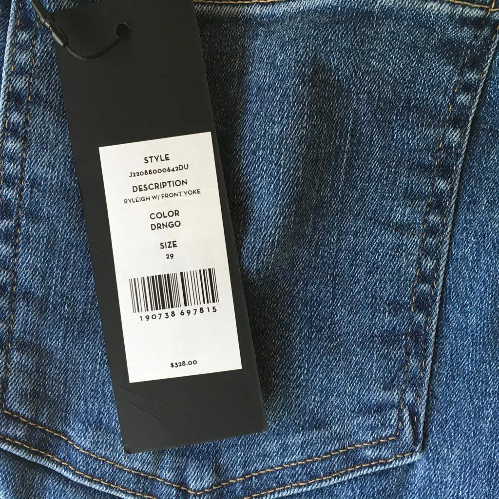 Veronica Beard Women's Ryleigh Front Yoke High Rise Jeans Denim Sz 29