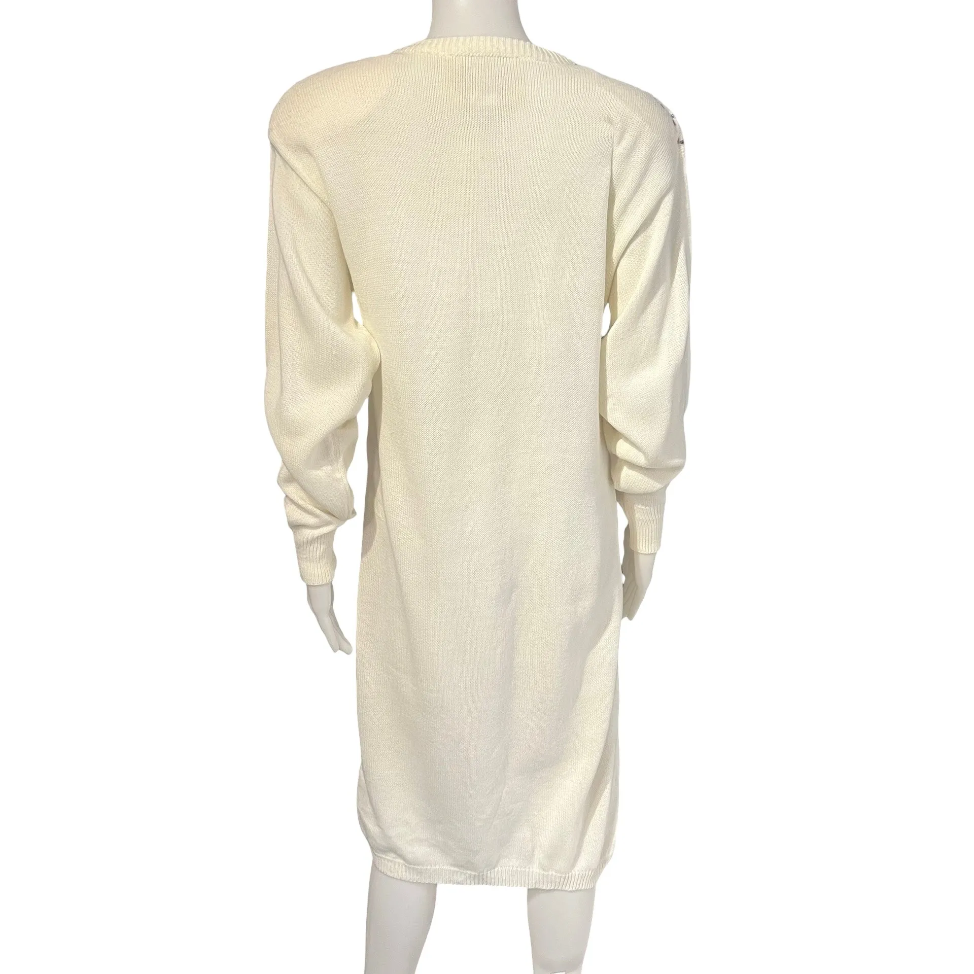 Vintage 1980s California Gold Rush Sweater Dress