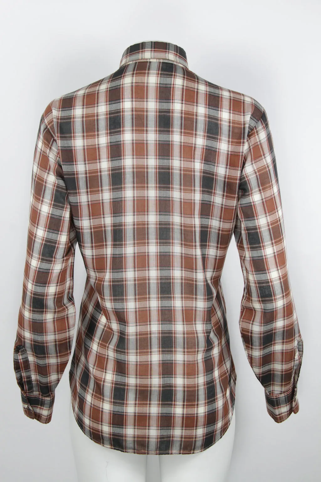Vintage 70s white label checked Levis shirt - M/L