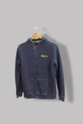 Vintage Blue Berlin logo full zip up regular fit Hoodie M