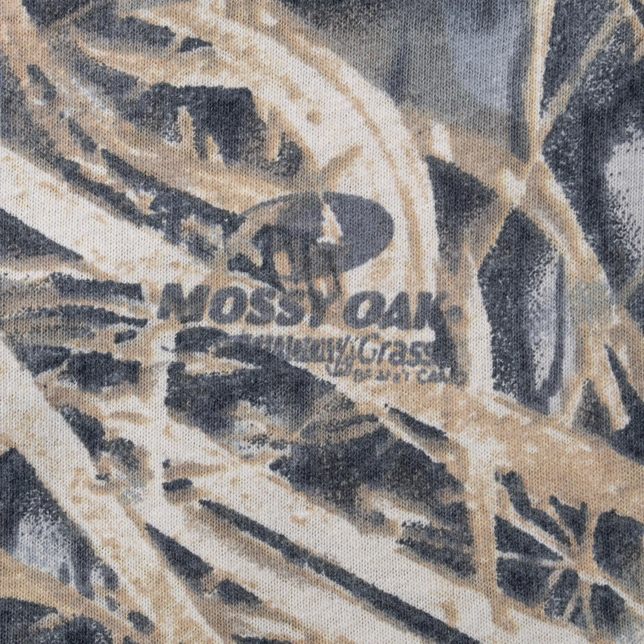 VINTAGE HUNTING MOSSY OAK SHADOW GRASS CAMO LONG SLEEVE POCKET TEE SHIRT XL