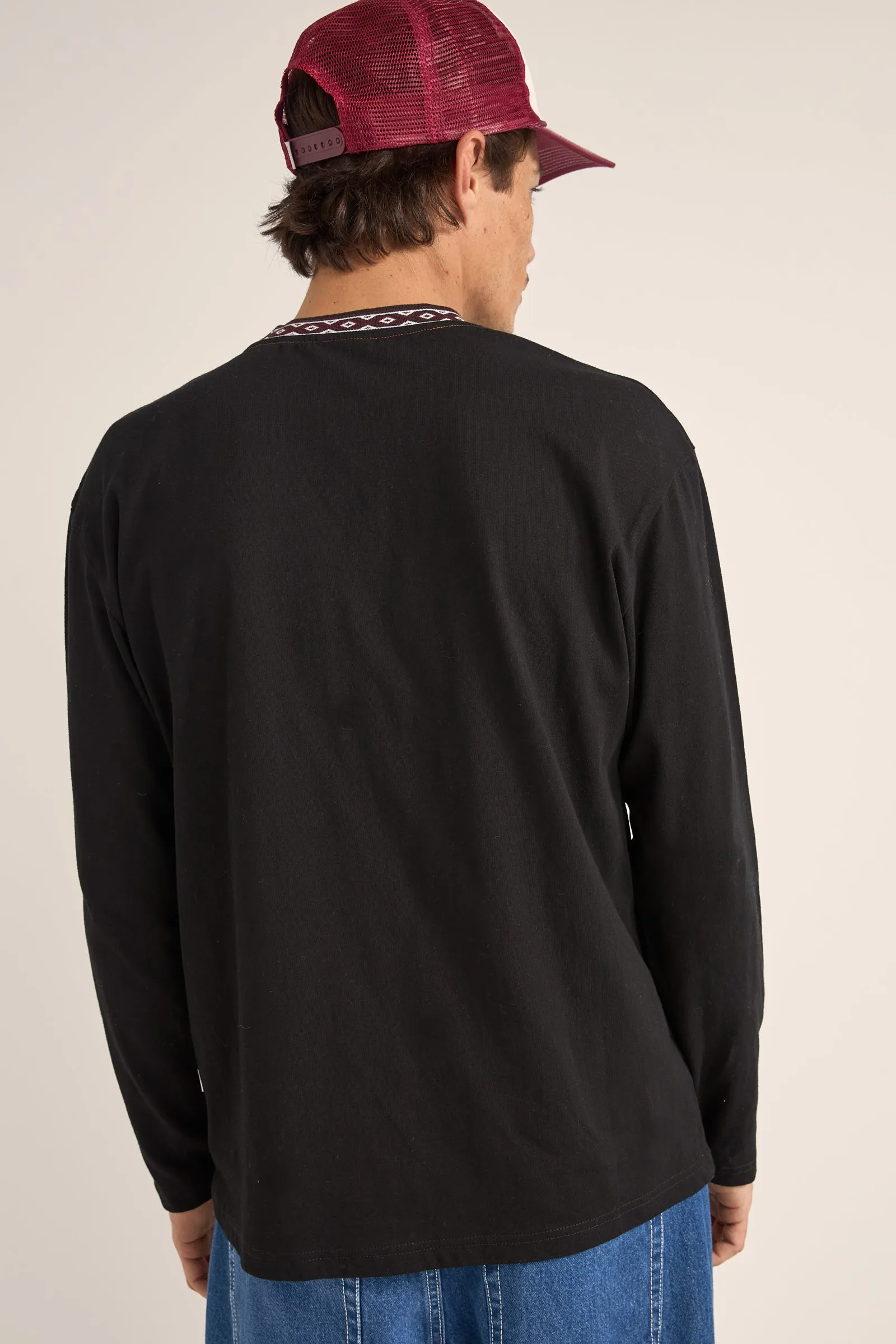 Vintage Jacquard LS T-shirt
