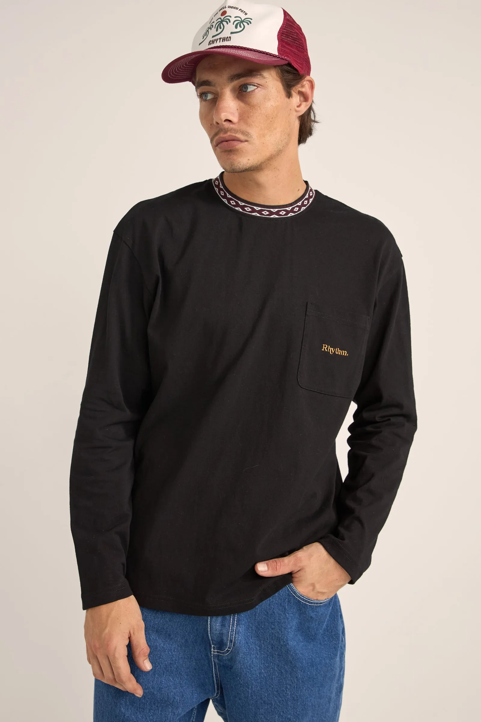 Vintage Jacquard LS T-shirt