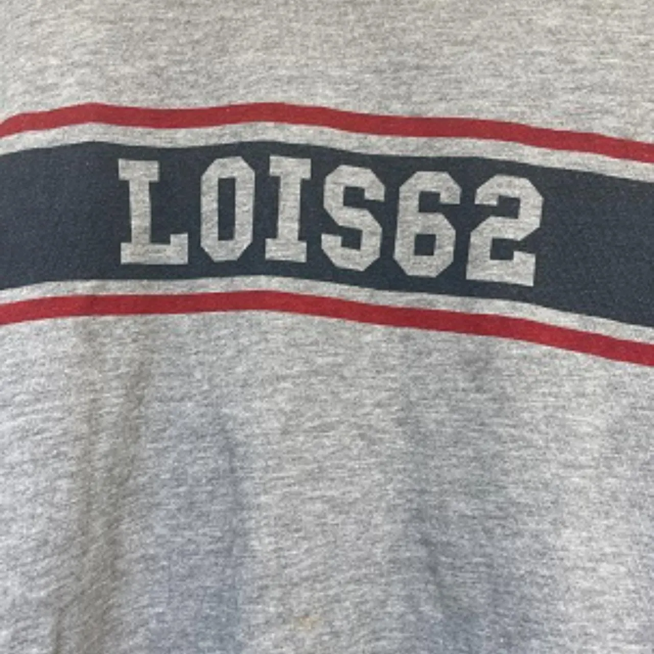 Vintage Lois Lois62 print grey mens sweatshirt size S