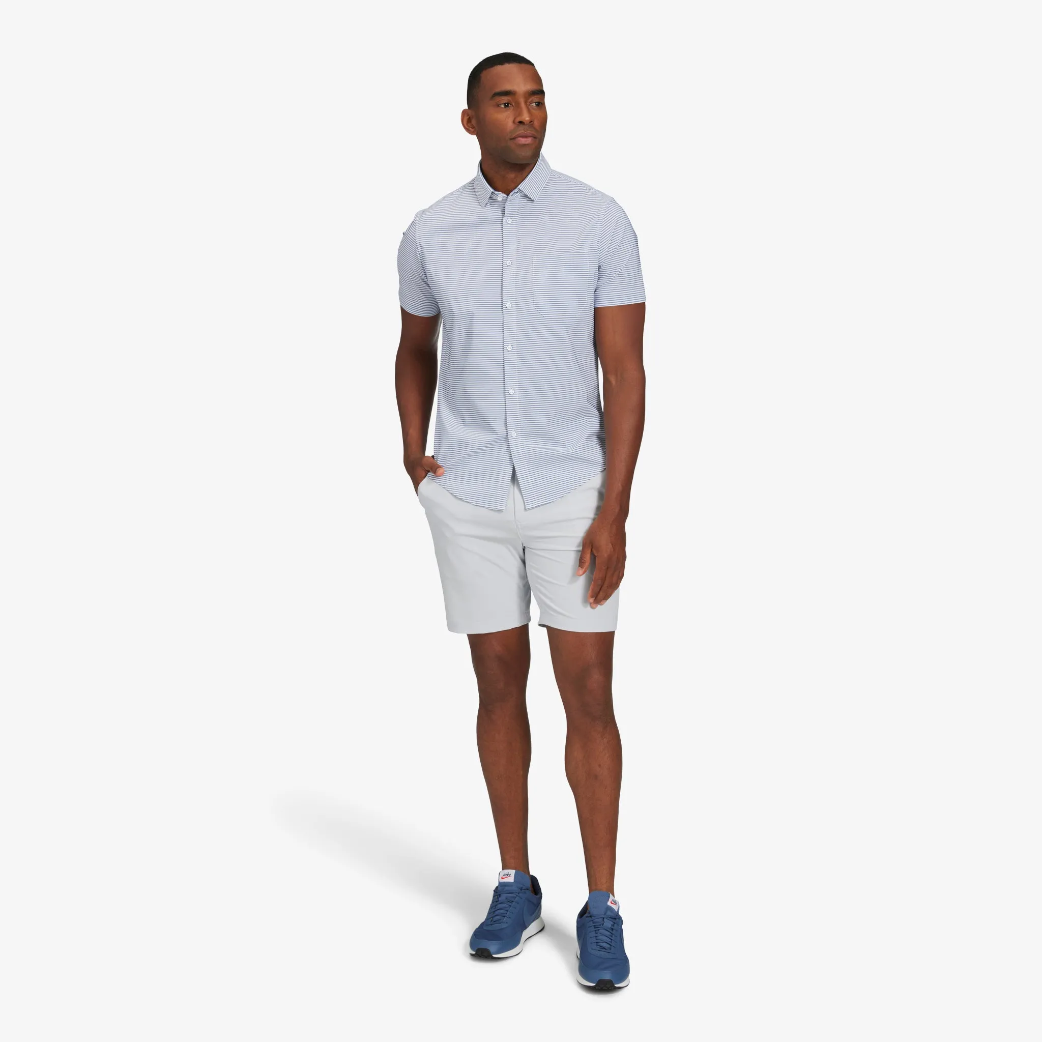 Wilkes Navy Mini Stripe