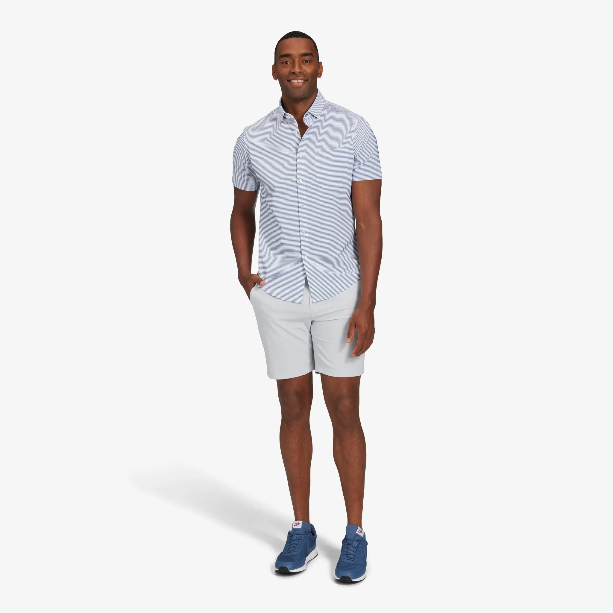 Wilkes Navy Mini Stripe