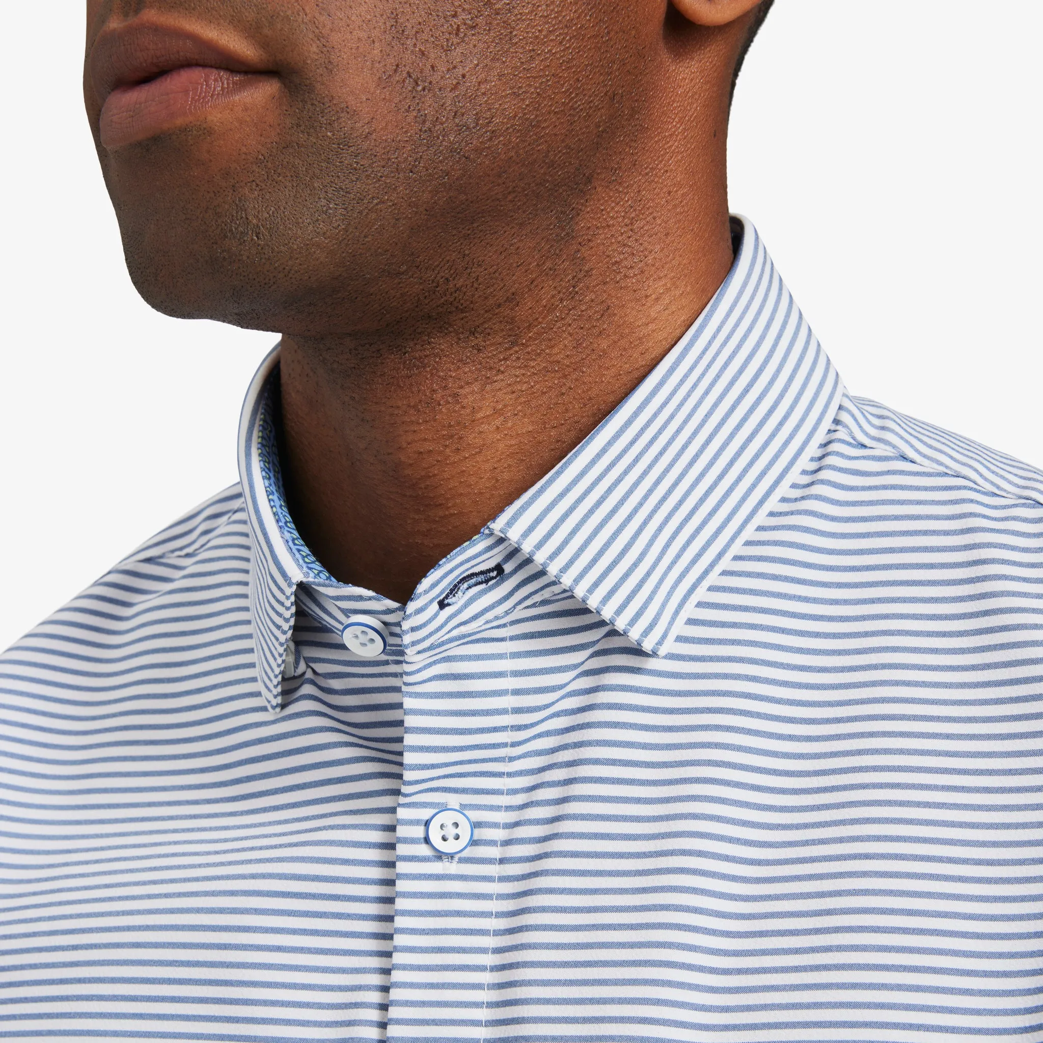 Wilkes Navy Mini Stripe