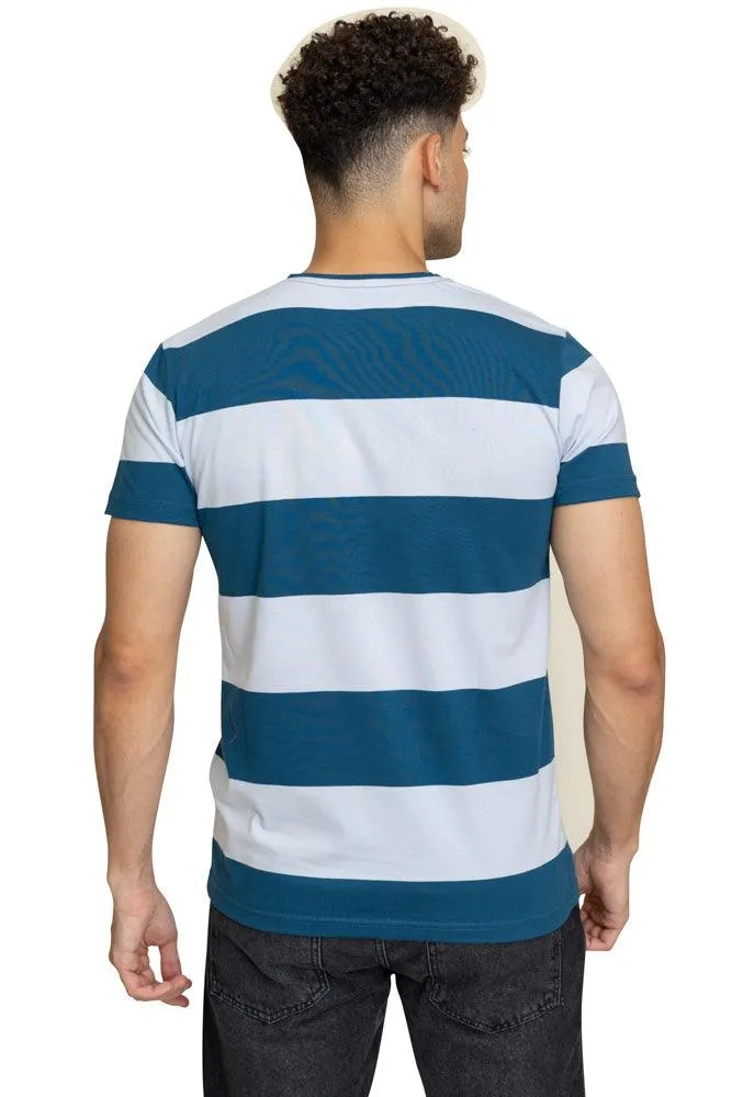 W.Striped Castle Striped Round T-shirt