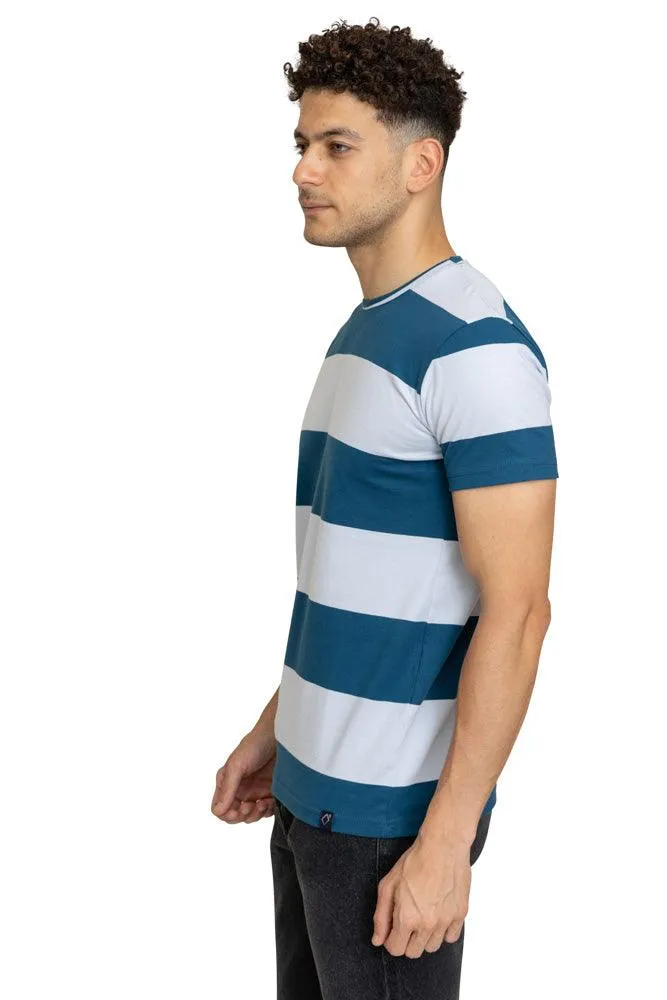 W.Striped Castle Striped Round T-shirt