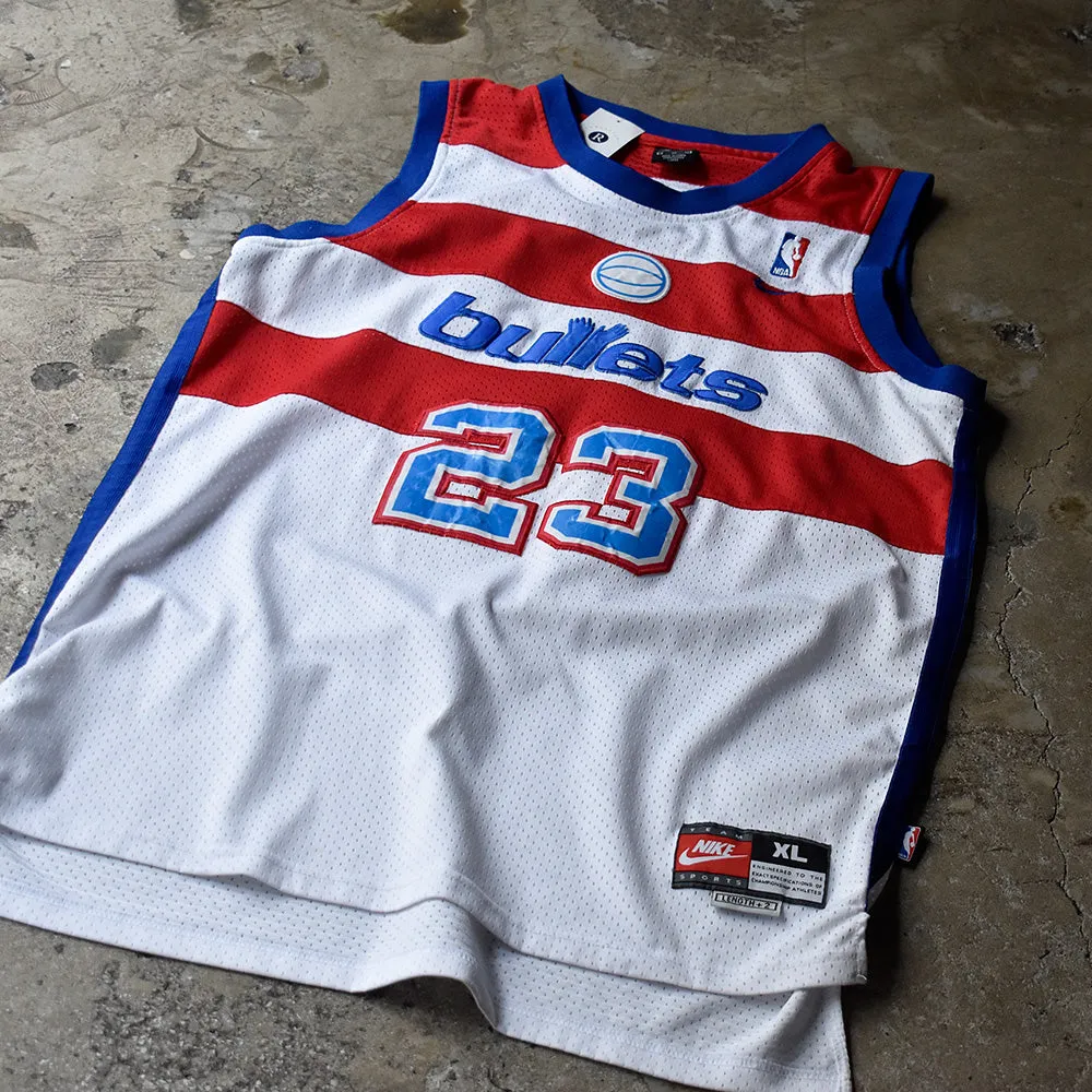 Y2K NIKE “Washington Wizards/BULLETS“ Michael Jordan ゲームシャツ 240613