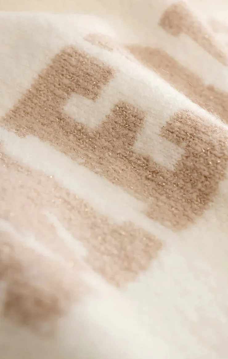 ZSU Cream Merry Metallic Sweater